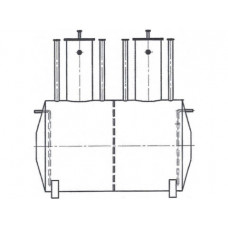 Резервуар горизонтальный стальной цилиндрический ЕП-10